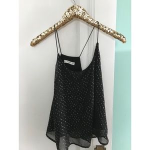 Black and Gold Mango Top